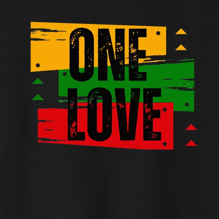 One Love Women's Crop Top Tee