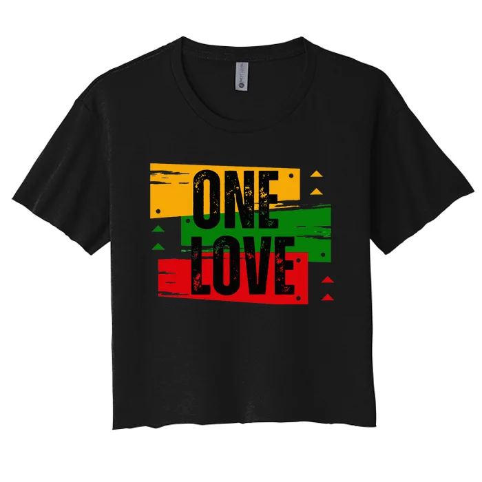 One Love Women's Crop Top Tee