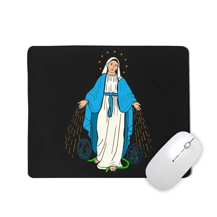 Our Lady Of Grace Virgen De La Medalla Milagrosa Mousepad