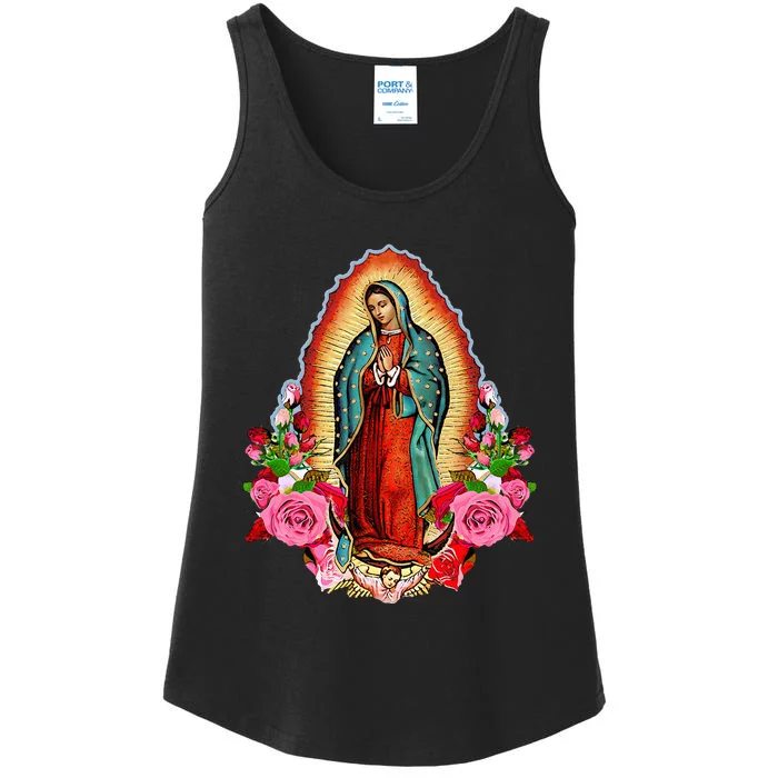 Our Lady Of Guadalupe Saint Virgin Mary Ladies Essential Tank