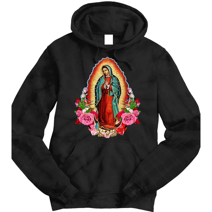 Our Lady Of Guadalupe Saint Virgin Mary Tie Dye Hoodie