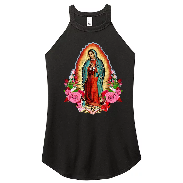 Our Lady Of Guadalupe Saint Virgin Mary Women’s Perfect Tri Rocker Tank