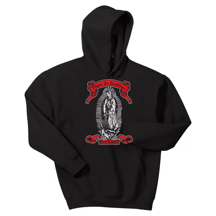 Our Lady of Guadalupe Catholic Virgin Mary Mexican Mom Kids Hoodie