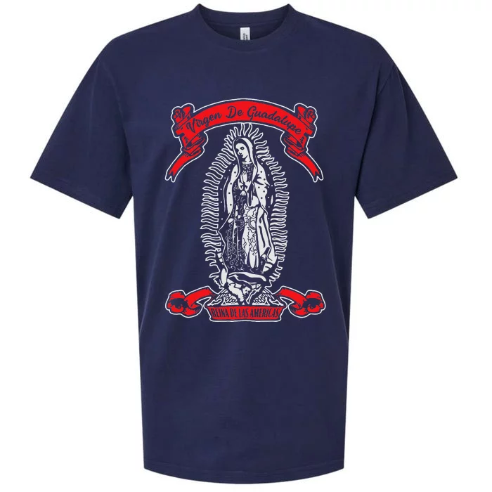 Our Lady of Guadalupe Catholic Virgin Mary Mexican Mom Sueded Cloud Jersey T-Shirt