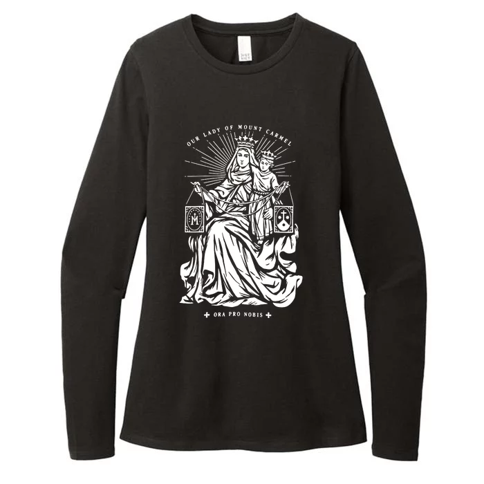 Our Lady Of Mount Carmel Womens CVC Long Sleeve Shirt