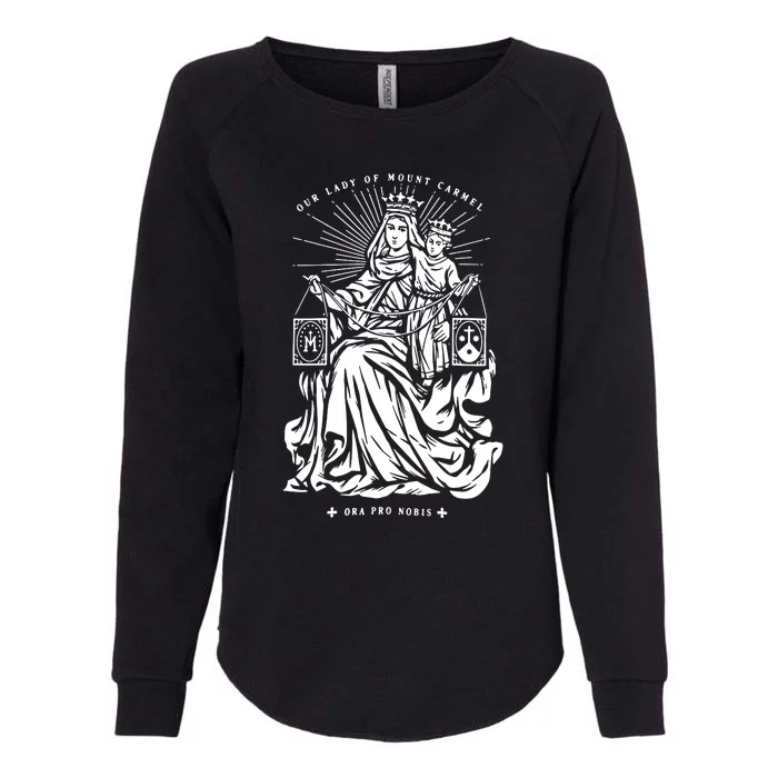 Our Lady Of Mount Carmel Womens California Wash Sweatshirt