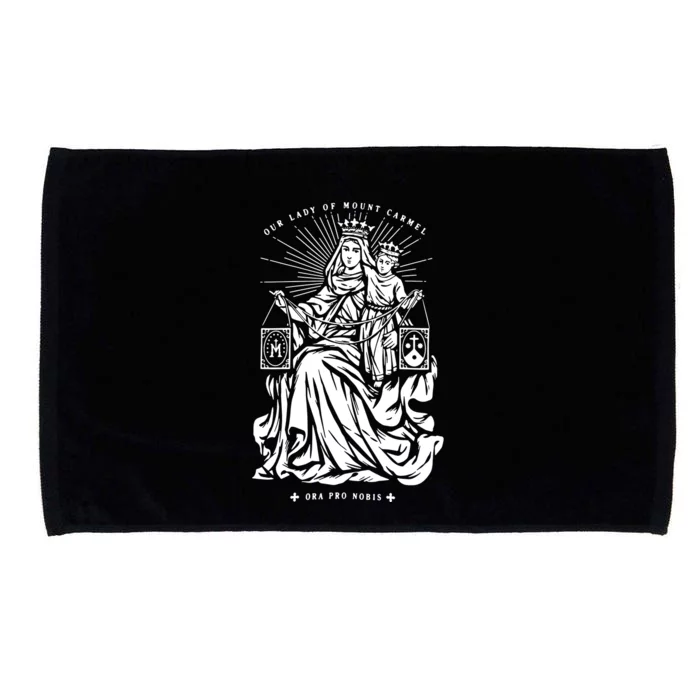 Our Lady Of Mount Carmel Microfiber Hand Towel