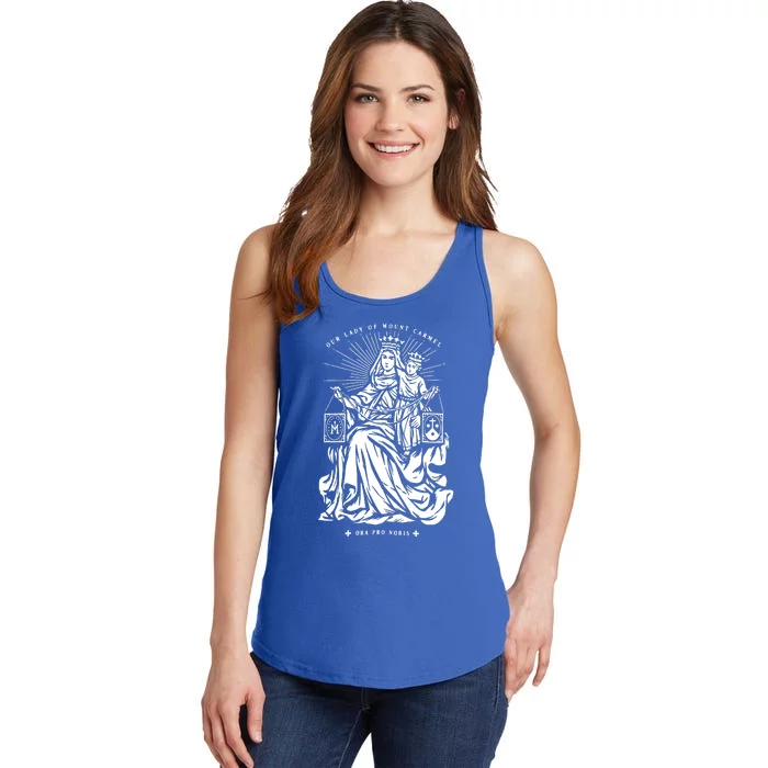 Our Lady Of Mount Carmel Ladies Essential Tank