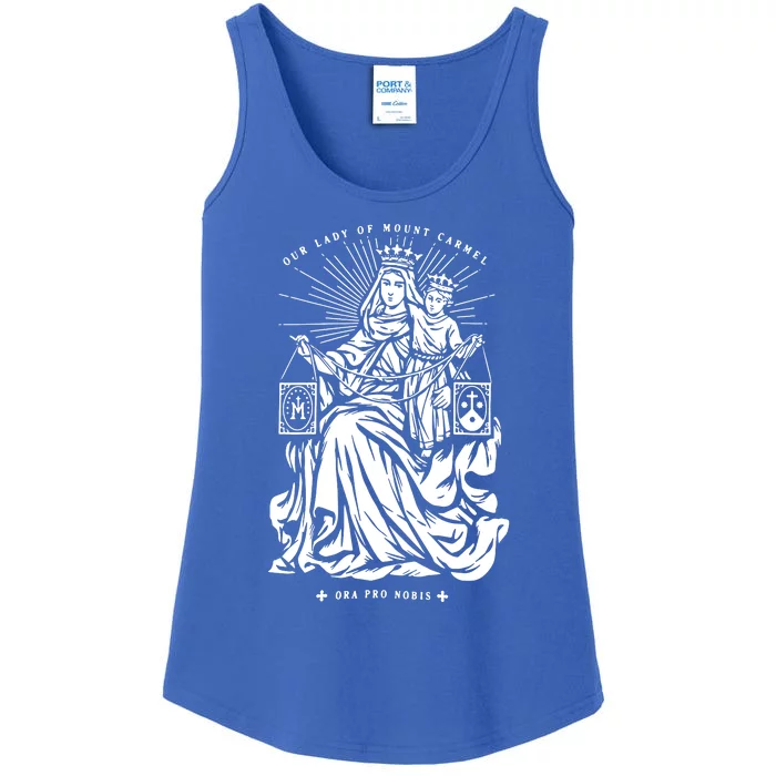 Our Lady Of Mount Carmel Ladies Essential Tank