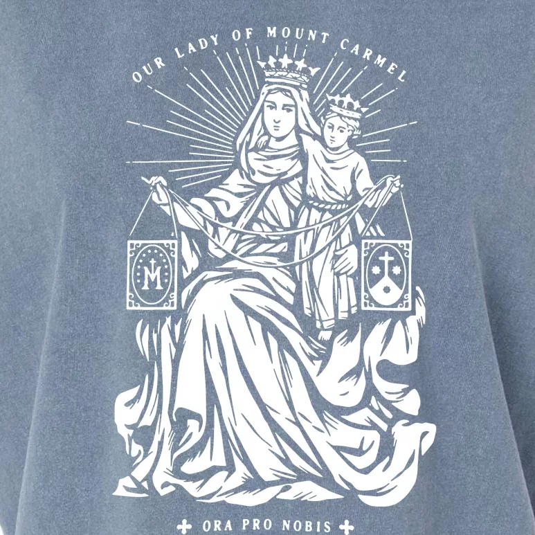 Our Lady Of Mount Carmel Garment-Dyed Women's Muscle Tee