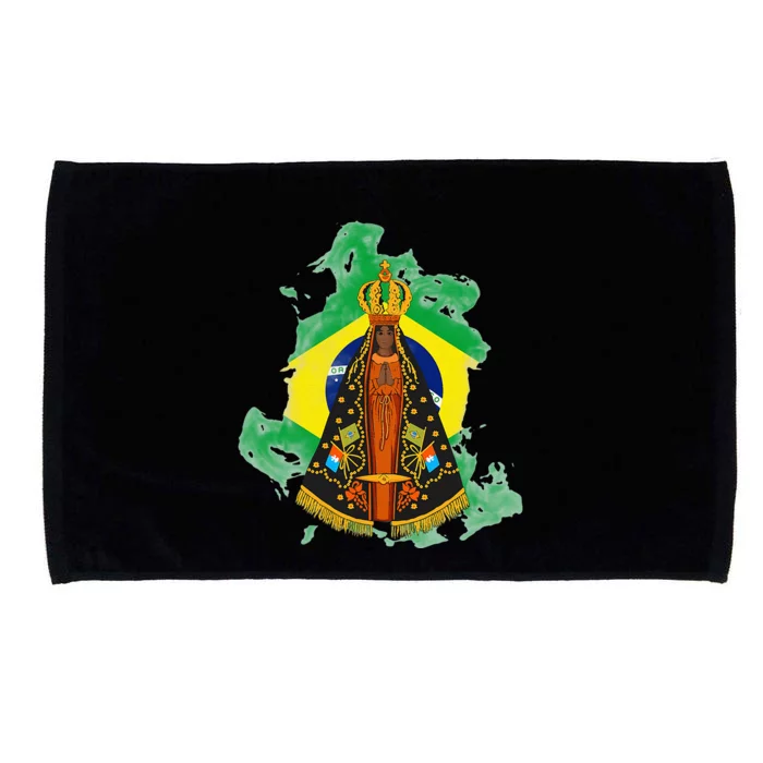 Our Lady of Aparecida Patron Saint of Brazil Microfiber Hand Towel