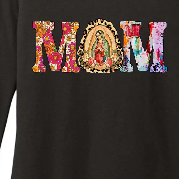 Our Lady of Guadalupe Saint Virgin Mary Mexican Mom Madre Womens CVC Long Sleeve Shirt