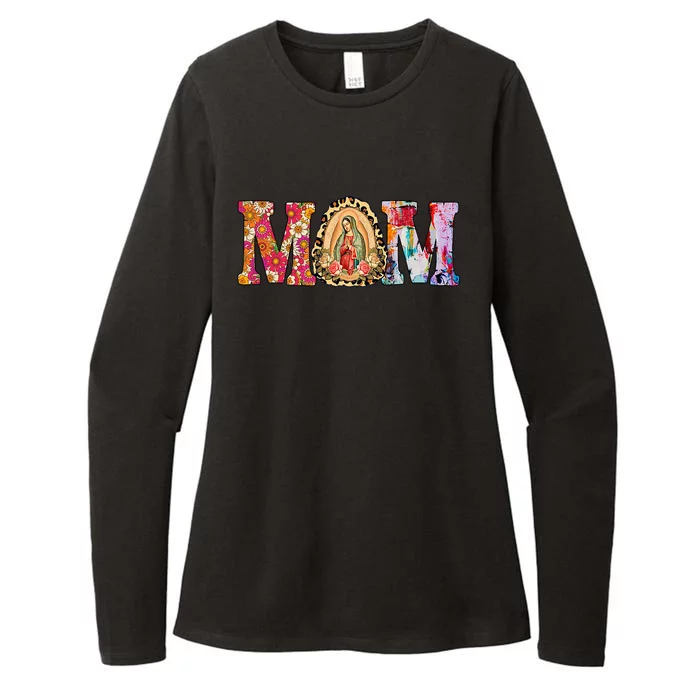 Our Lady of Guadalupe Saint Virgin Mary Mexican Mom Madre Womens CVC Long Sleeve Shirt