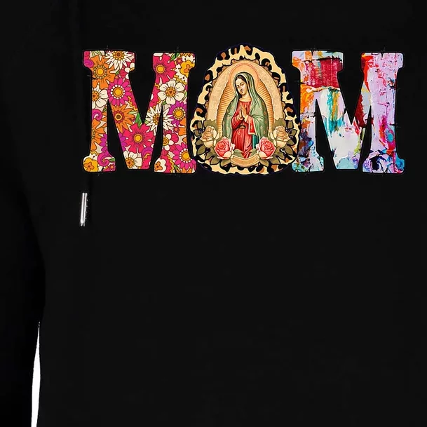 Our Lady of Guadalupe Saint Virgin Mary Mexican Mom Madre Womens Funnel Neck Pullover Hood