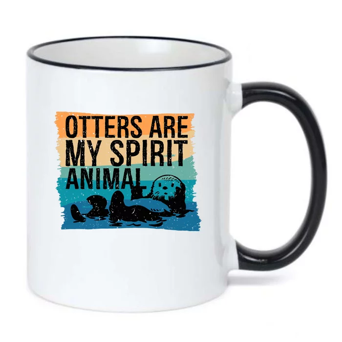 Otter Lover Otter Spirit Animal Funny Otter Otter Black Color Changing Mug