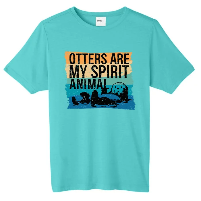 O.tter Lover O.tter Spirit Animal Funny Otter Otter ChromaSoft Performance T-Shirt