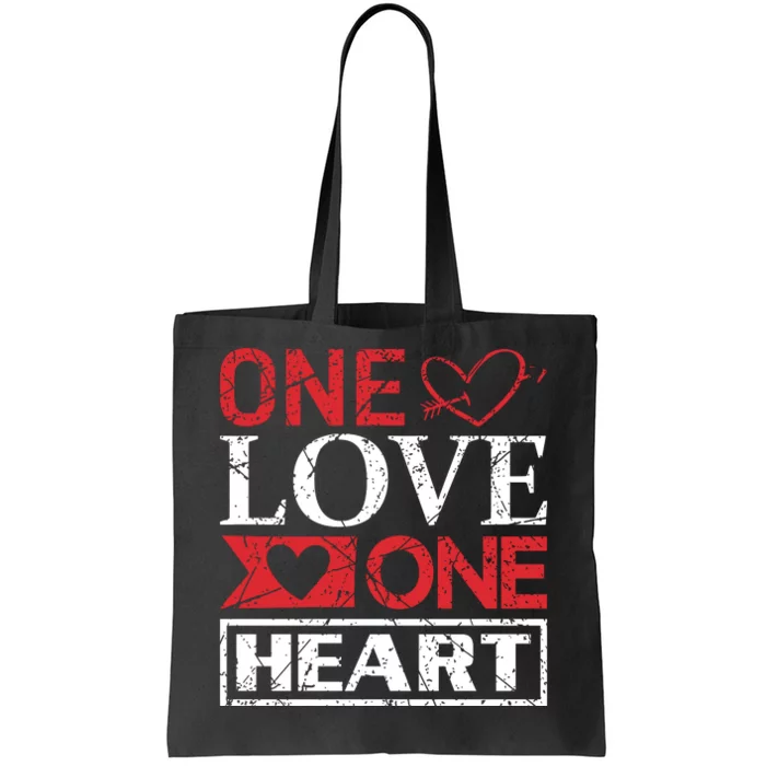 One Love One Heart Tote Bag