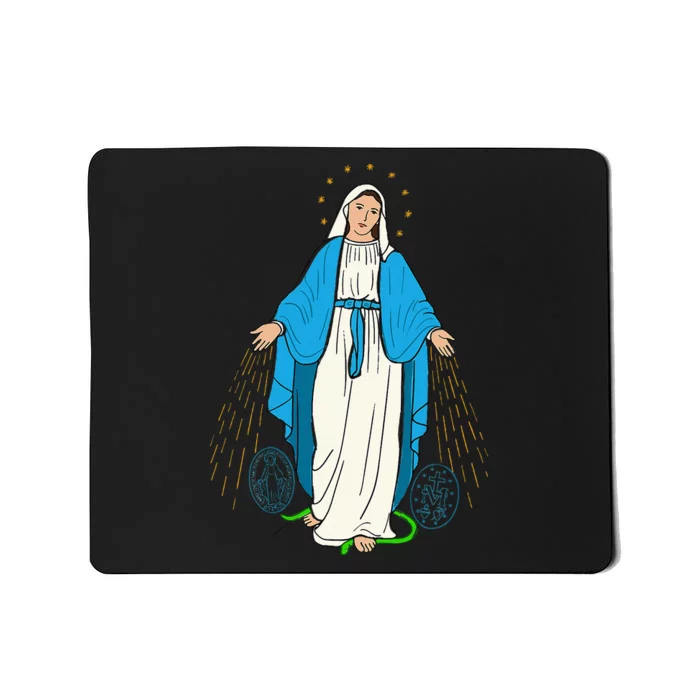 Our Lady Of Grace Virgen De La Medalla Milagrosa Mousepad