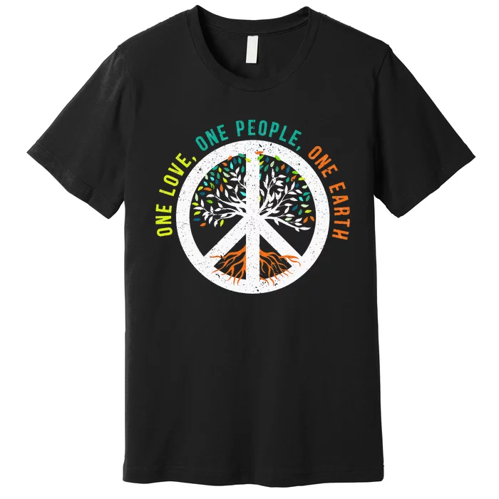 One Love One People One Earth International Day Of Peace Premium T-Shirt