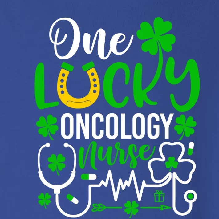 One Lucky Oncology Nurse Gift Funny St Patricks Day Cute Gift Toddler Long Sleeve Shirt