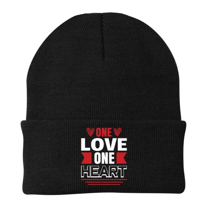 One Love One Heart Knit Cap Winter Beanie