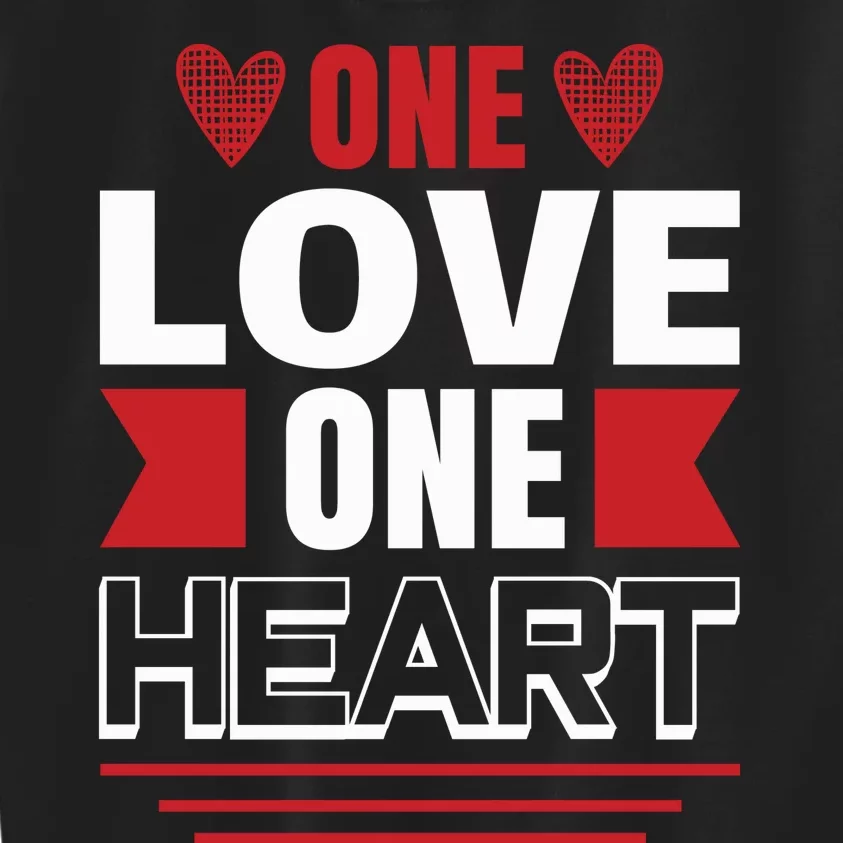 One Love One Heart Kids Sweatshirt