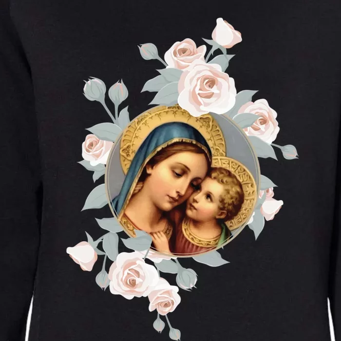 Our Lady Of Good Remedy Blessed Mother Mary Art Catholic Cute Gift Womens California Wash Sweatshirt