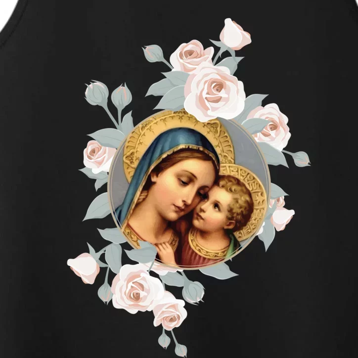 Our Lady Of Good Remedy Blessed Mother Mary Art Catholic Cute Gift Performance Tank