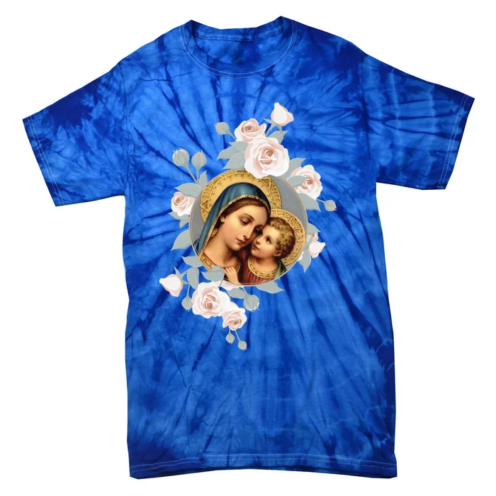 Our Lady Of Good Remedy Blessed Mother Mary Art Catholic Cute Gift Tie-Dye T-Shirt