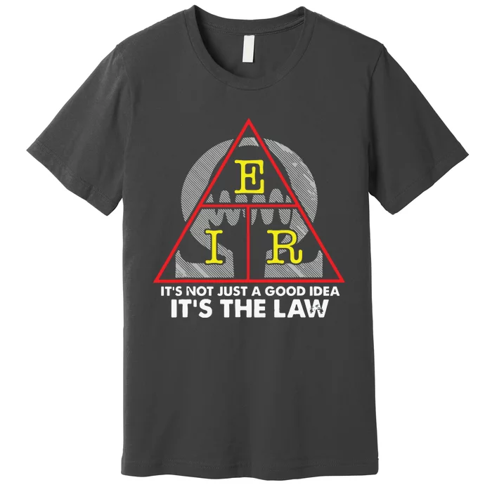 Ohms Law Ohms Law Triangle Electrical Engineer T Premium T-Shirt