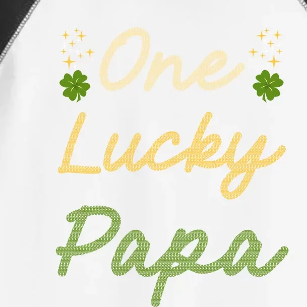 One Lucky Papa St Patrick's Day Pregnancy Announcet Dad Gift Toddler Fine Jersey T-Shirt