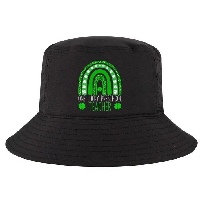 One Lucky Preschool Teacher St Patricks Day Funny Rainbow Cool Comfort Performance Bucket Hat