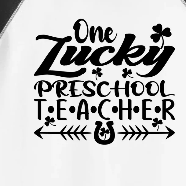 One Lucky Preschool Teacher St Patrick's Day Meaningful Gift Toddler Fine Jersey T-Shirt