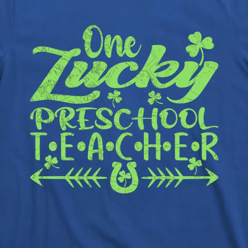 One Lucky Preschool Teacher St Patrick's Day Gift T-Shirt