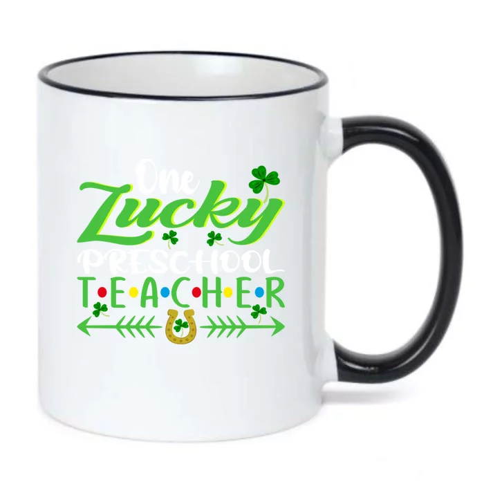 One Lucky Preschool Teacher St Patrick's Day For Teacher Funny Gift Black Color Changing Mug