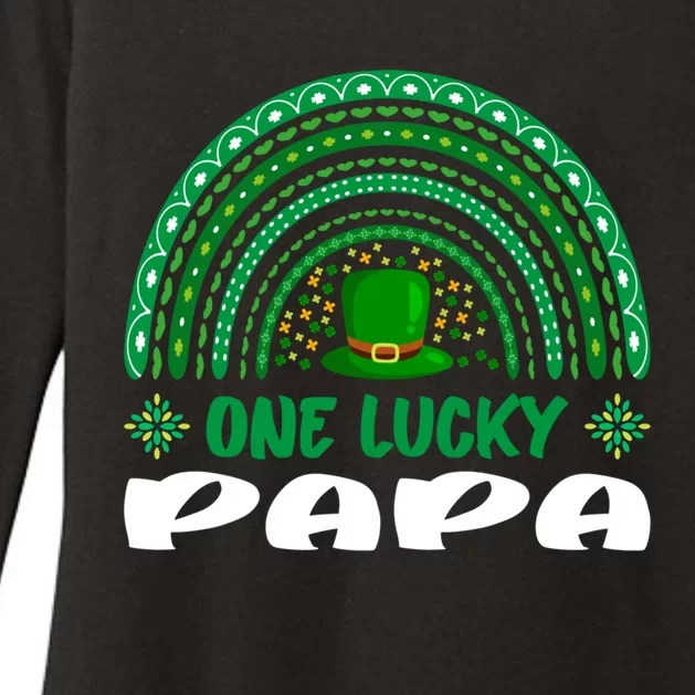 One Lucky Papa Cute Gift St Patrick's Day Funny For Daddy Cute Gift Womens CVC Long Sleeve Shirt