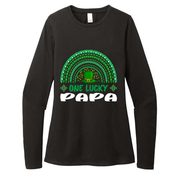 One Lucky Papa Cute Gift St Patrick's Day Funny For Daddy Cute Gift Womens CVC Long Sleeve Shirt