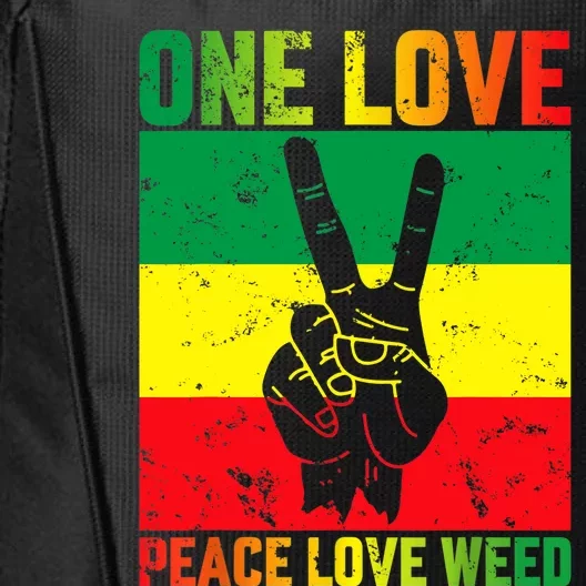 One Love Pride Jamaica Caribbean Rasta Vacation City Backpack