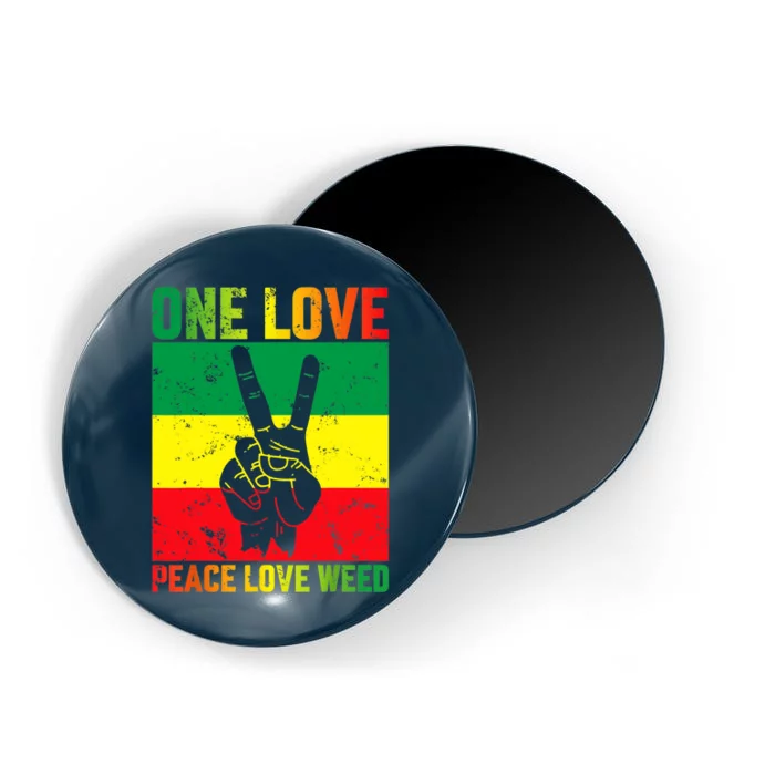 One Love Pride Jamaica Caribbean Rasta Vacation Magnet