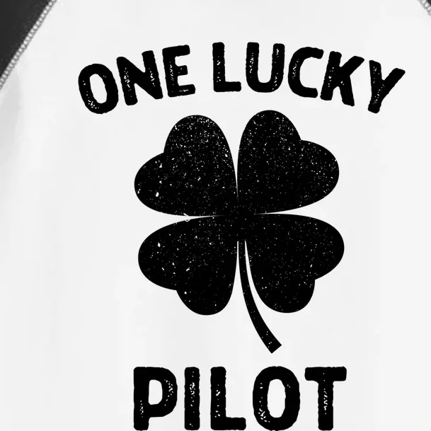 One Lucky Pilot St Patricks Day Green Shamrock Leaf Toddler Fine Jersey T-Shirt