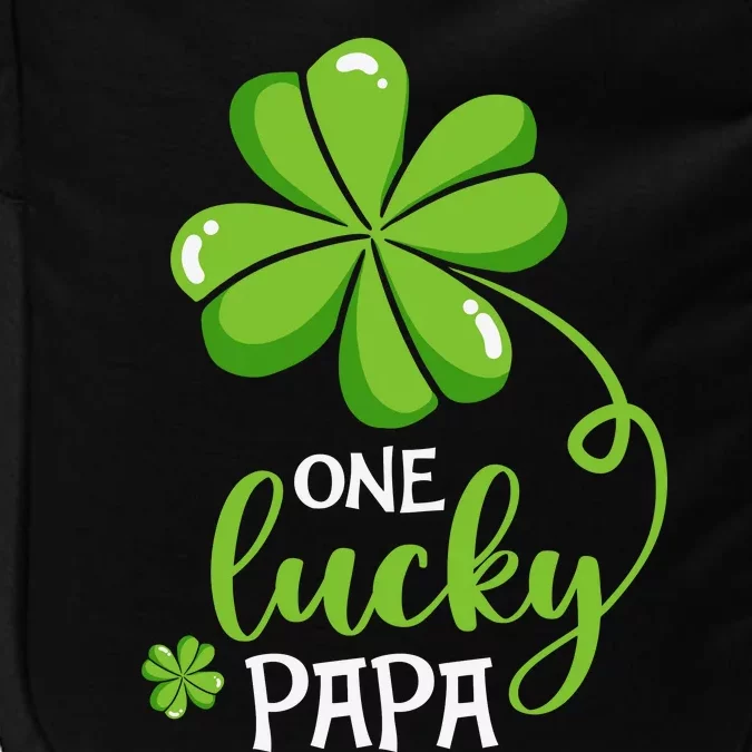 One Lucky Papa Clover St Patricks Day Matching Family Impact Tech Backpack