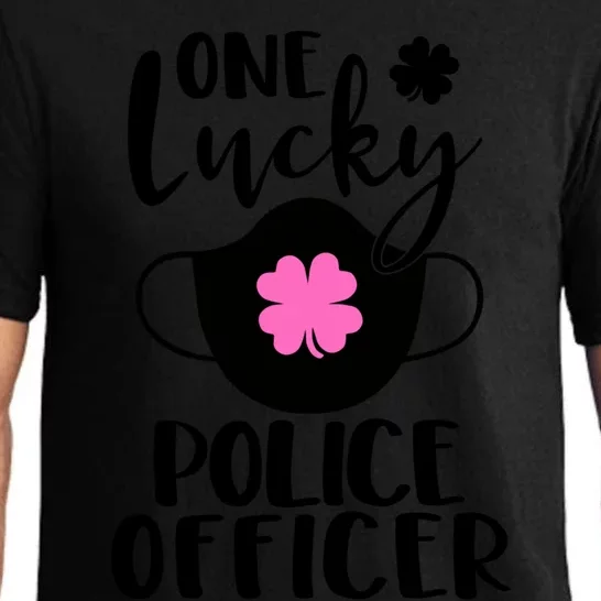 One Lucky Police Officer St Patrick's Day Cop Gift Pajama Set