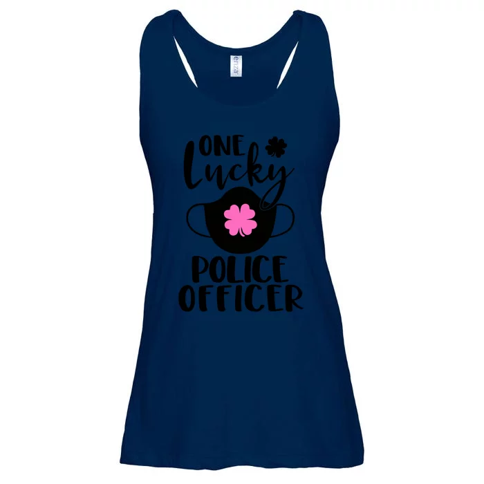 One Lucky Police Officer St Patrick's Day Cop Gift Ladies Essential Flowy Tank