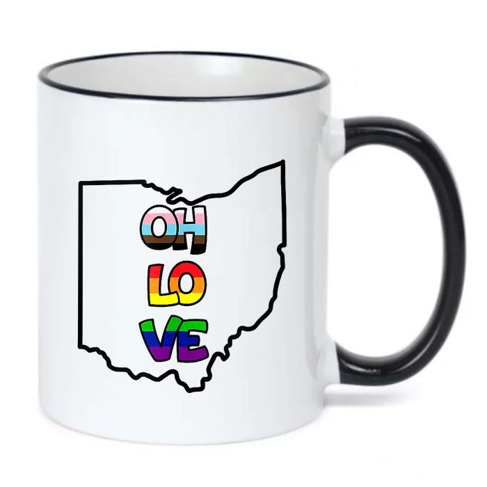 OHIO Love Pride Gift Tank Top Black Color Changing Mug