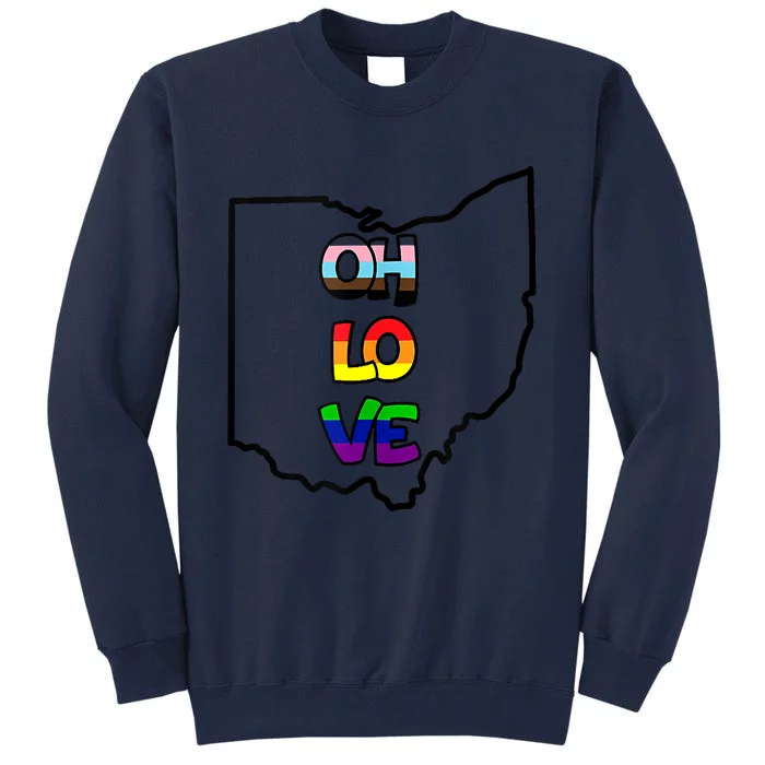 OHIO Love Pride Gift Tank Top Tall Sweatshirt