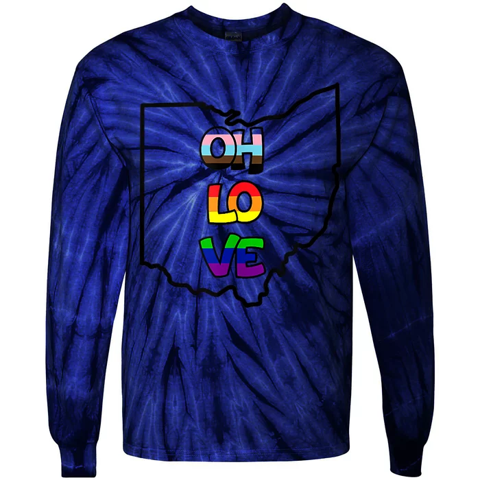 OHIO Love Pride Gift Tank Top Tie-Dye Long Sleeve Shirt