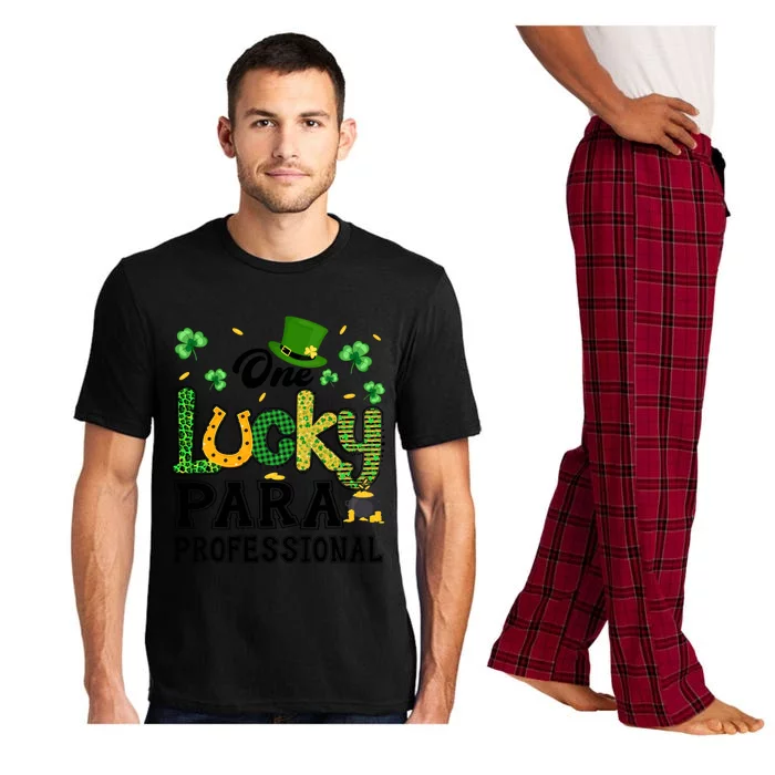 One Lucky Paraprofessional St Patricks Day Meaningful Gift Pajama Set