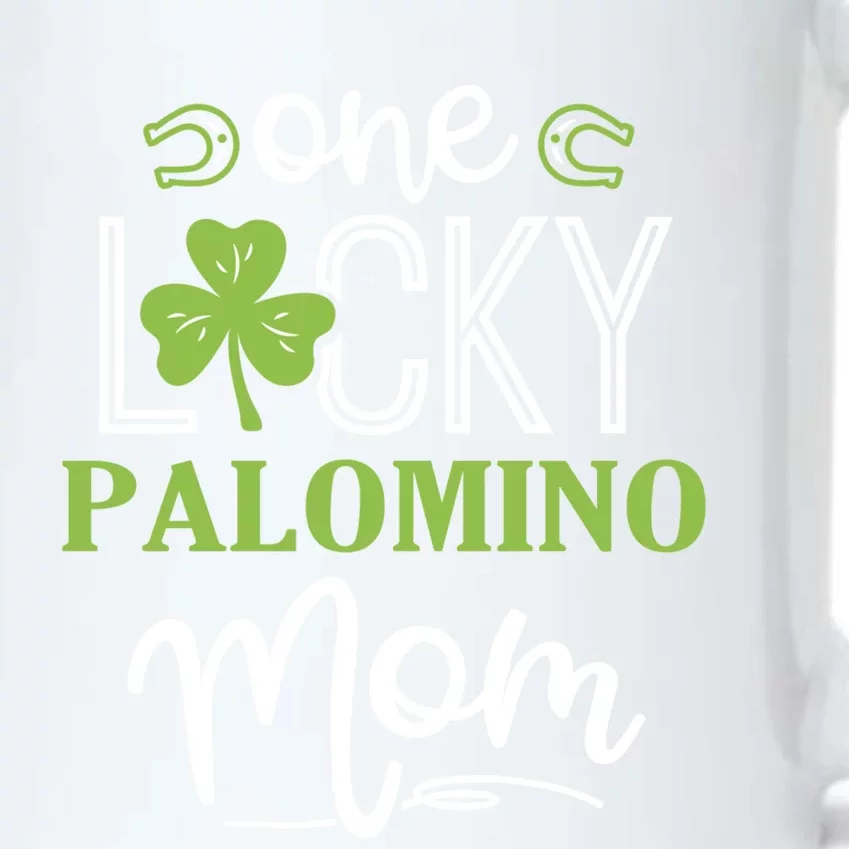 One Lucky Palomino Horse Mom Irish Horseback Riding Gift Black Color Changing Mug