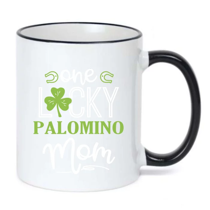 One Lucky Palomino Horse Mom Irish Horseback Riding Gift Black Color Changing Mug