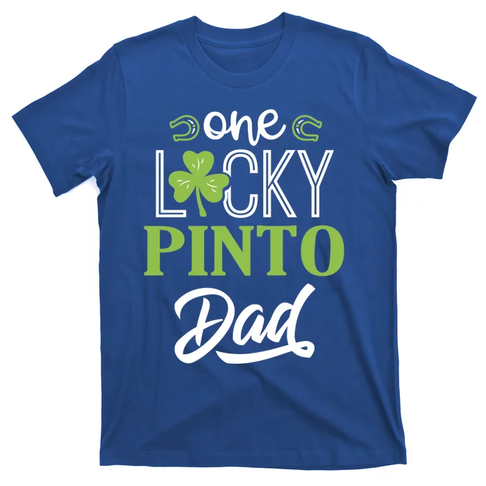 One Lucky Pinto Horse Dad Irish Horseback Riding Gift T-Shirt